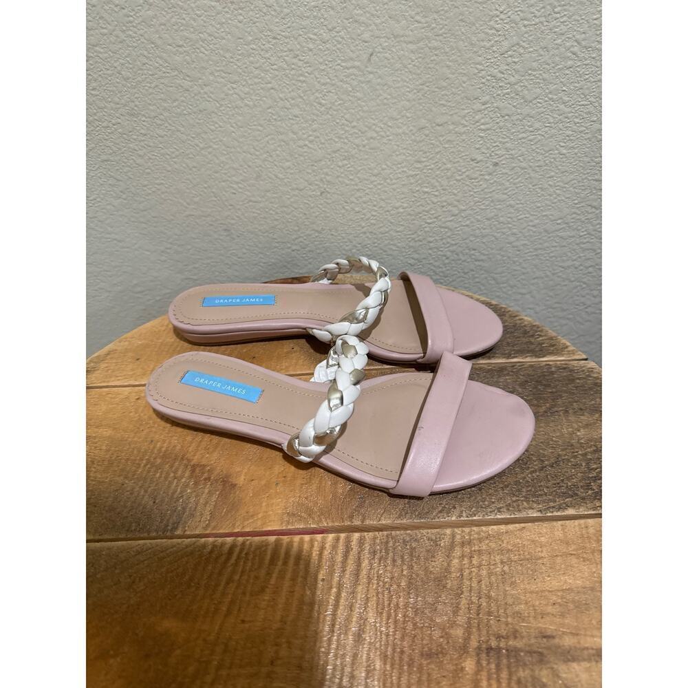 Draper James Braided Ellie Sandals Chambray size 8.5 - Picture 1 of 5